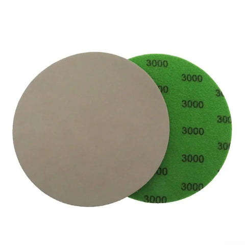 25 Pack Premium 5 Inch Hook Loop Sandpaper Discs Wet Dry Grit Levels 1000 To 5000 Silicone Carbide, featuring 3000 grit discs.