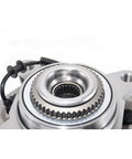 Close-up of front wheel bearing hub assembly with ABS for Ford F150 2004 to 2008 and Lincoln Mark LT 2006 to 2008 6 lug hubs
