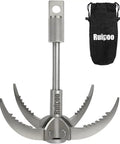 Folding Four Claw Grappling Hook Built Tough Stainless Steel For Outdoor Camping And Hiking With Heavy Duty Grip And Secure Anchor