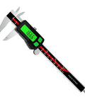 Stainless Steel Digital Caliper 6 Inch Rechargeable Type-C Large Green Backlight Screen for DIY Woodwork(0-150mm) with digital display.