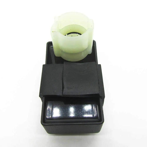 High Performance CDI Box For ATC 200M 200S 200X TRX200 And ATC250R 1983 1985 Replacement OEM Module Helps Spark Timing And Engine Start Like A Boss, showing black housing with connectors.
