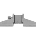 Stainless Steel Caliper Depth Base Attachment With Screw Knob For Vernier Calipers Up To 16mm Blade Width, front view