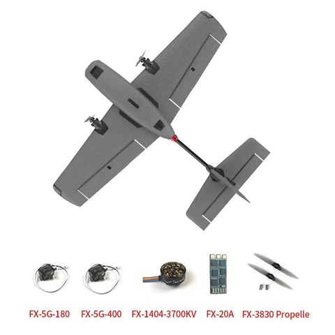 730mm Wingspan Fixed Wing RC Plane With EPP Foam ABS And Carbon Fiber Build Dual Motors Power Upgraded Flight Control System