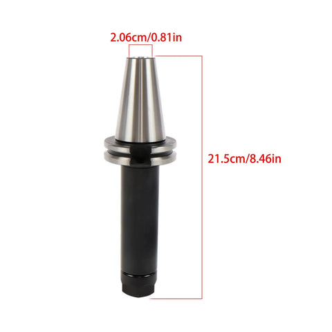 Super Cool Timunr CAT40-ER20 Tool Holder Set With 6 Inch Collet Chucks, 8.46-inch alloy holder for precise CNC jobs.