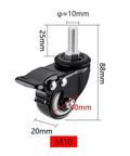 Heavy Duty Steel Plate Casters Five Pack 22Mm Universal Swivel Ball Wheels Built Tough For Conveyor Belts And No Sweat Furniture Moves Smooth Gliding 150Kg Load Rating, detailed view of caster dimensions.