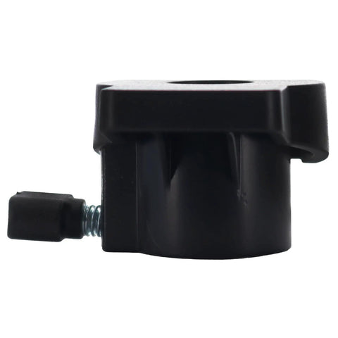 Heavy Duty Sanding And Grinding Guide Attachment For Rotary Tools showing black plastic mounting base with adjustable screw.