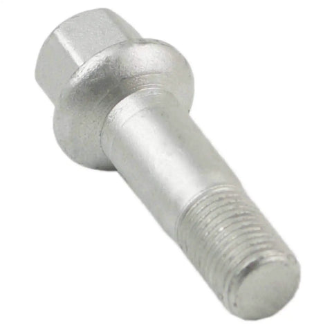 Five Pc Premium Wheel Lug Bolt And Nut Kit For Mercedes Benz Parts 0009905307 2204010270 close-up silver steel bolt