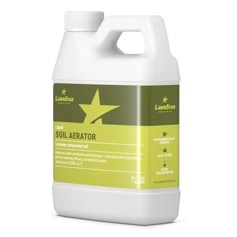 Liquid Lawn Aerator That Loosens Stubborn Soil, Improves Water Penetration And Drainage, Boosts Soil Oxygenation, American Made 32 oz