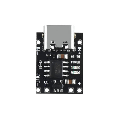 No Sweat Usb Type C Lithium Battery Charger Board 10 Pack 3.7v To 4.2v fast charge module with USB-C input and LED indicators.