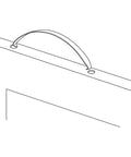 Diagram of 4 Inch Sliding Screen Door Top Tension Spring Replacement Part, Heavy Duty Steel, Fits Andersen Patio Doors