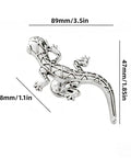 Gecko Knob Set Of 4 Dope Animal Drawer Knobs With Single Hole Pulls For Dresser Cabinet Closet Doors Silver Finish Durable Zinc Alloy Hardware