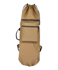 Ride-Ready Skateboard Backpack For Longboards And Electric Boards, Durable Carry Case With Adjustable Shoulder Straps And Handle, Khaki