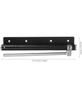 Automatic Door Closer For Home And Gate Black Stainless Steel With Rebound Closing And Anti Rust Feature for wood or iron doors