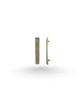 Solid Brass Door Handle With Hand Hammered Finish Rectangular Cabinet Pull Golden Antique Hardware For Doors And Cabinets Durable