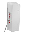 Ten Pack White Outdoor Fire Extinguisher Cabinet With Breaker Bar And Wall Mount For Twenty Pounds with secure locking mechanism.