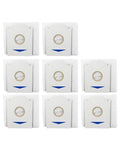 Eight replacement trash bags for N30 Omni and N30 Pro Omni robot vacuum cleaners, high capacity dust bags in white with blue details.