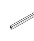 Angled side view of stainless steel capillary tube, 6mm ID x 8mm OD, 300mm long, 1mm wall