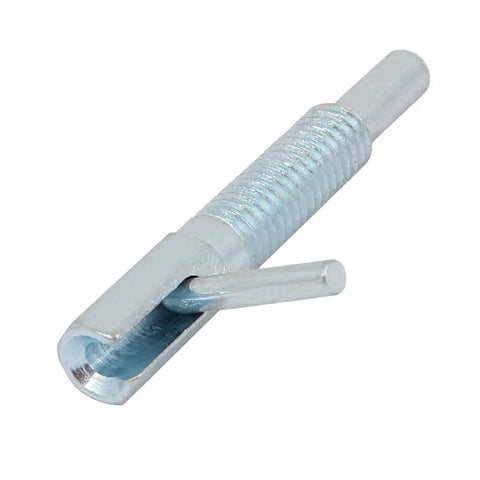 Rock Solid M6 Thread Steel Indexing Plunger With Slick Retractable Lock Out Action And Sturdy L Handle for quick fixture positioning.