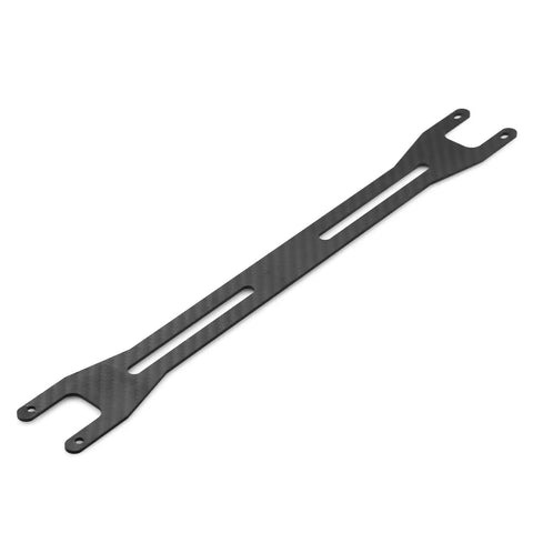 Carbon Fiber Second Floor Deck For 1x10 RC Car Chassis Reinforcement Upgrade angled view, showing lightweight design