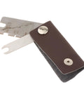 Foil Fencing Repair Kit Portable Gaps Tool For Equipment Maintenance And Adjustment with metal tools and brown leather case.