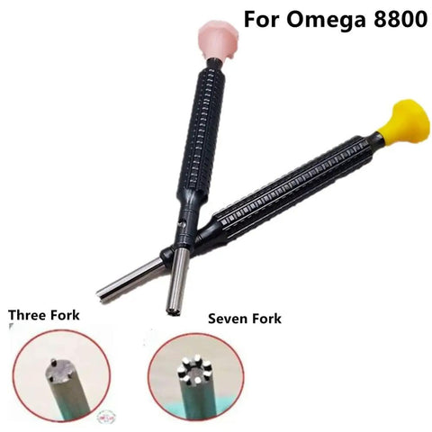 2PCS Precision Screwdriver Set for Watch Movement Rotor Repair Tools 8800 with three and seven fork tips for Omega 8800
