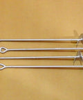 Half Inch By Thirty Inch Screw Anchor Set With Four Inch Helix Pack Of Four Galvanized Anchors for securing outdoor structures
