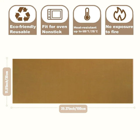 Nonstick Teflon Sheet For Heat Press Transfers Pro Grade PTFE Paper, waterproof 11.8x39.4 inch, eco-friendly, heat resistant