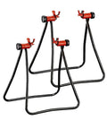 Foldable Bike Repair Stand Aluminum Adjustable Height Portable Floor Bike Holder For Indoor And Outdoor Use Pro Grade Clamp