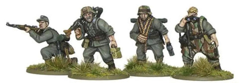 German Grenadiers 28mm Plastic Miniatures For Bolt Action WWII Tabletop Wargaming Game Ready with various weapons and gear.