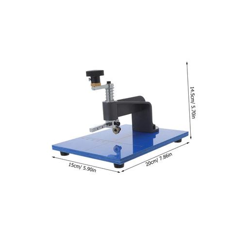 Adjustable Glass Circle Cutter Tool Kit For Glass And Mirror Manual Circle Cutting Tool With Sharp Cutter Head Pro Grade For Stained Glass Easy Grip Precise Circle Cutting Durable Replacement Blades, blue base, 15x20cm