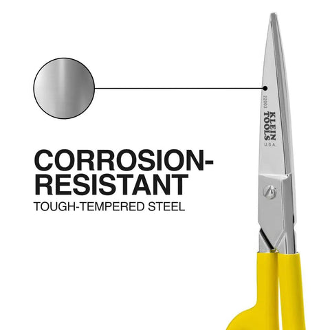Top Notch Forged High Leverage Utility Shear 8 Inch Heavy Duty Scissors With Serrated Edge And Extended Handles corrosion resistant