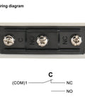 Limit Switch TZ-7141 wiring diagram showing 1NO+1NC SPDT connections for CNC and automation use