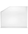Deluxe Acrylic Splash Guard 24 X 18 Inch, Tough As Nails Shield, Clear And Durable, Made In USA, Easy To Clean, Side View