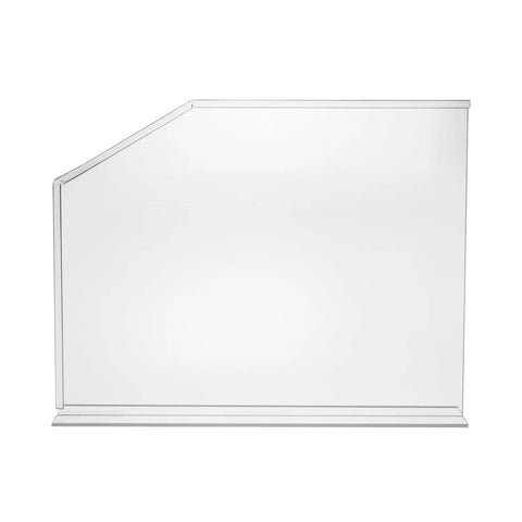 Deluxe Acrylic Splash Guard 24 X 18 Inch, Tough As Nails Shield, Clear And Durable, Made In USA, Easy To Clean, Side View