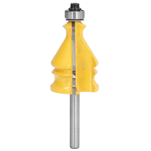 Heavy Duty Quarter Inch Shank Router Bit For Picture Frame Molding With Tough Alloy Blade, 1-3/8 In Diameter Cutter.