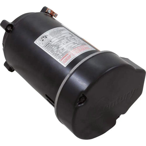 Centurion Pro 1.1HP Single Speed Motor 3450 RPM 115 To 230V 13.6 To 6.8 Amps C Face Flange housing and label close-up