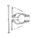 Air Operated Hinge Lift For Heavy Cabinet Doors With Translational Bracket Pneumatic Lift System Vertical Lift With Forward Motion