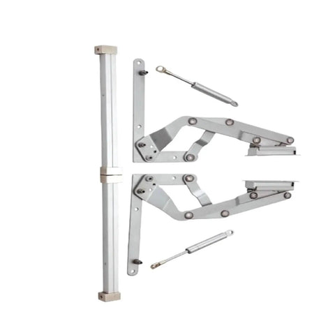Air Operated Hinge Lift For Heavy Cabinet Doors With Translational Bracket Pneumatic Lift System Vertical Lift With Forward Motion