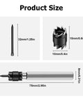 Detailed sizes of 14-Piece Car Spot Weld Cutter Set With 3/8 Inch HSS Drill Bits For Cutting Holes And Weld Removal components
