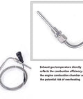 Exhaust Gas Temperature EGT Gauge And Turbo Boost Vacuum Gauge Kit For Real Time Engine Monitoring, Keeps Your Turbo Under Control, Prevents Overheating, Boost Leak, And Performance Optimization For Cars, Trucks, And SUVs. stainless steel probe