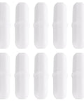 Ten Pieces PTFE Magnetic Stir Bars For Lab Mixers 20 mm White Eight Tenths Inch Stirrers Durable Non Demagnetizing Magnetic Stir Sticks Great For Scientific Experiments, 10 white PTFE stir bars