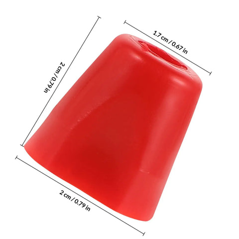 Beefed Up Stainless Steel And Plastic Nut Replacement For Fencing Gear And Tools, Durable Repair Hardware, red plastic nut, dimensions
