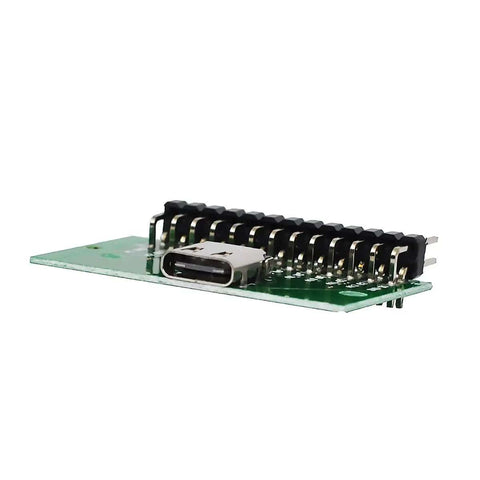 High Speed USB Three Point One Type C Test Board With Pcb Test Socket And Two Point Five Four Millimeter Pitch Header angled view