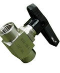 Heavy Duty 1 Inch BSPP Female Ball Valve Crafted From 304 Stainless Steel with black handle for water or fuel flow control