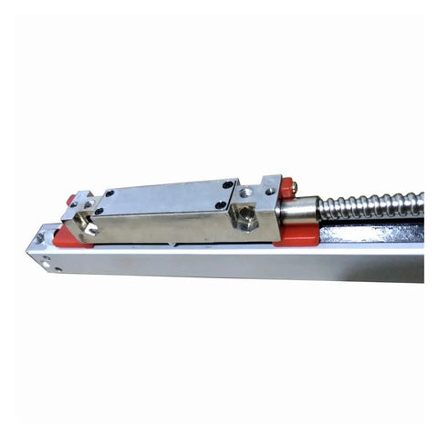 Rock Solid Small Linear Optical Incremental Encoder with 5V A B Z Output KA200 110mm travel, featuring five-bearing sliding system.