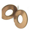 Pack Of 25 Three Eighths Inch Silicon Bronze Flat Washers For Standard Fastener Kit And Bolt Set RE 1544DD, pair shown close-up