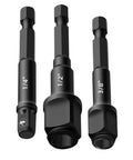 Driver Extension Socket Adapter Set 2 In 1 Hex Shank Converter Magnetic Screwdriver Attachment For Power Tools Chrome Vanadium