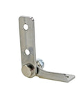 Stainless steel damping hinge hardware with vertical mounting plate and curved arm (XG11-007-15R, 1.5N.m)