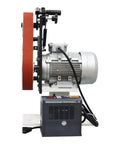 Tabletop Belt Sander And Knife Grinder With Multi Angle Sharpener And Polisher showing motor and sanding wheel from the side
