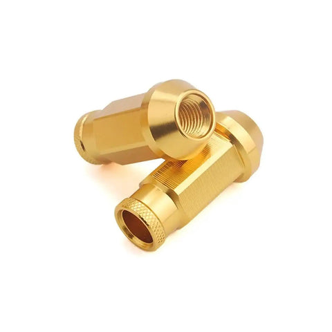 Golden alloy steel wheel bolts from 20 Piece Universal Lug Nuts And Tire Screws Set for Cars Heavy Duty High Tensile Alloy Steel Heat Treated
